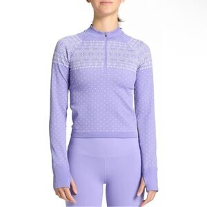 DSG Frozen Purple Fair Isle Quarter-Zip